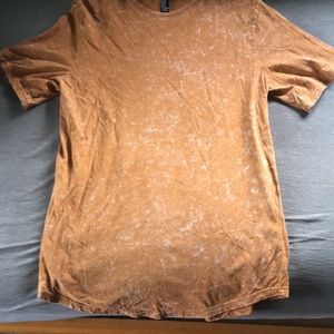 Rusty bleached long cut teeshirt